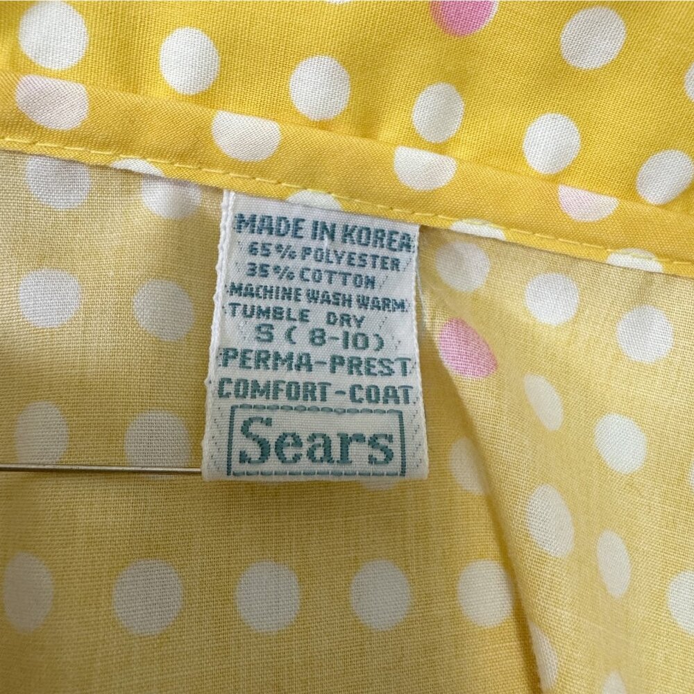 Sears Cotton Duster Housecoat Sz Small 8-10 Robe … - image 7